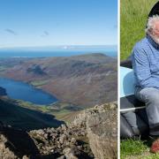 Left: A view down to Wasdale Head from Scafell Pike. Right: Rodney Mansbridge