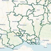 The new parliamentary constituency boundaries for Hampshire. Picture: Commons Library