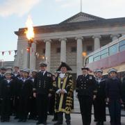  Hundreds of people attended a service and parade in Southampton to mark the 80th anniversary of D-Day