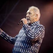 Sir Tom Jones at Southampton Summer Sessions in Guildhall Square last night. Picture: Allan Jones