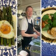 Reece Taylor serves up culinary delights at The Brushmakers Arms in Upham