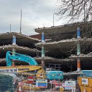 Osborn Road car park in Fareham is being demolished. Picture: Rich Patterson Image: Rich Patterson