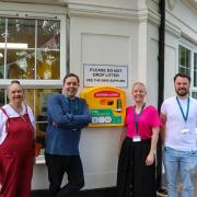 A public access defibrillator has been installed at Mansbridge's Round About café
