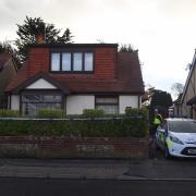 The scene of the incident in Southcroft Road, Gosport. Picture: Solent News Agency