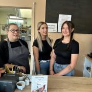 Vicky Betteridge, Danielle Pointer and Livvy Parsons all work at The Country Cafe