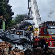 Crews have been working to tackle the blaze