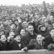 Saints v Bury cup tie at The Dell on January 11, 1947.