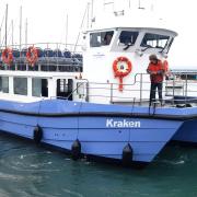 New ferry Kraken arrives in Yarmouth.