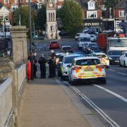 A woman and two children were rescued from the River Itchen by Cobden Bridge Image: Newsquest