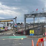 Red Funnel linkspan at East Cowes