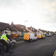 The scene of the incident in Southcroft Road, Gosport.