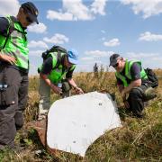 Investigation of the crash site of MH17