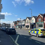 Commercial Road in Totton is blocked after an incident