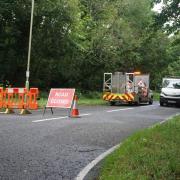 Hursley Road was closed through much of Tuesday morning