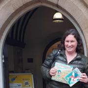 Louisa MacDougall outside Romsey Library