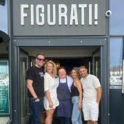 The owners of Figurati got together to celebrate the restaurant’s two-year anniversary