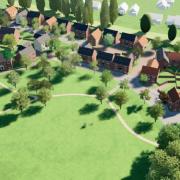 A CGI of the proposed development on grazing land north of Milford Road in Pennington