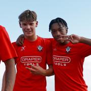 Youngsters Tyler Dibling and Sam Amo-Ameyaw pictured at the club's Spain training camp