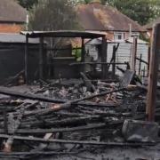 Power has been restored in Chandler's Ford following a large fire in Fryern Close on Wednesday