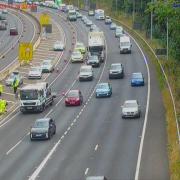 'Incident' causes delays on the M27 as one lane is blocked