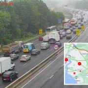 LIVE: Drivers warned of 40 minute delays on the M27 during rush-hour