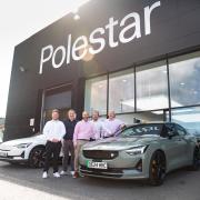 William Bailey-Hobbs, Mike Hutchins, Stuart Wyatt, Jazz Bray and Mark Austin are part of the team at the new Polestar branch