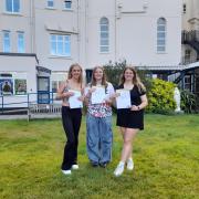 Lucy Phillips, 18 (left), Trixie Waterfield, 18 (middle), Cassie Culley, 18 (right) at St Anne's Catholic School & Sixth Form