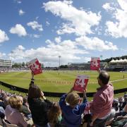 A general view of action between England Women and  New Zealand Women during the first T20 International at Utilita Bowl, Southampton.