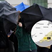 A yellow warning for rain has been issued for Southampton