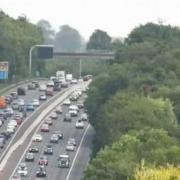 There are miles of delays on the M3 northbound after an incident blocked one lane between Chandler's Ford and Winchester