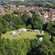 The traveller encampment at Myrtle Park