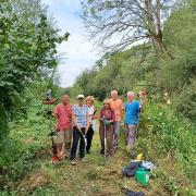 The volunteers who cleared the footpath