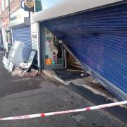 The damage to the Morrisons Daily store in Eastleigh