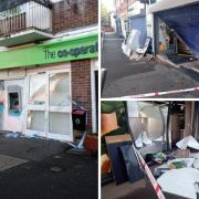 Ram-raided shops at Nursling, Eastleigh and Chandler's Ford