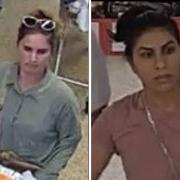 Two woman police would like to speak to after a shoplifting incident at Sainsbury's in Hedge End