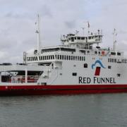 Red Funnel's flagship vehicle ferry, the Red Eagle.