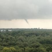 File photo of a funnel cloud in Hampshire in 2020