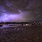 A thunderstorm warning has been issued for Southampton and Hampshire