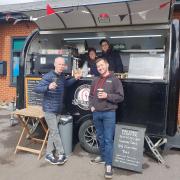 Suzanne Williams, back right, and Alec Smith, front right, of Partners in Coffee are opening cafe in Boorley Green this weekend