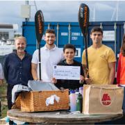 TEAM GB STAR VISITS LOCAL KAYAKING TEAM, HAMBLE HIGH PERFORMANCE CENTRE, IN SOUTHAMPTON