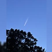 Debbie Gregory caught this picture of Comet A3 from Lymington moments before it disappeared