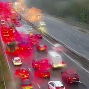 Heavy delays on the M3 northbound and M27 eastbound after two separate crashes