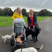 Friends Charlotte Terry (left) and Kerrie Stafford in Riverside Park