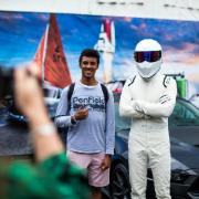 Top Gear's The Stig visited a Supercar Weekend at the National Motor Museum at Beaulieu