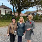 From left: Sylvia Roverato, Elaine Grainger and Countess Mountbatten at opening of hospital car park