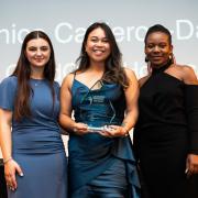 Janica (middle) at the award ceremony