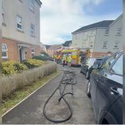 The incident took place at a block of flats in Hedge End