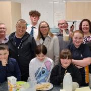 Junior Neighbourhood Wardens at an Intergenerational meeting, where people aged 9-89 come together to share fun experiences