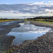 Heavy rain is battering the New Forest this morning as Storm Ashley hits