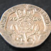 This 20p coin contains an error making it very valuable